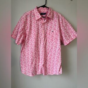Vineyard Vines Classic Stretch Cotton Short-Sleeve Fruit Polo Shirt Pink XL